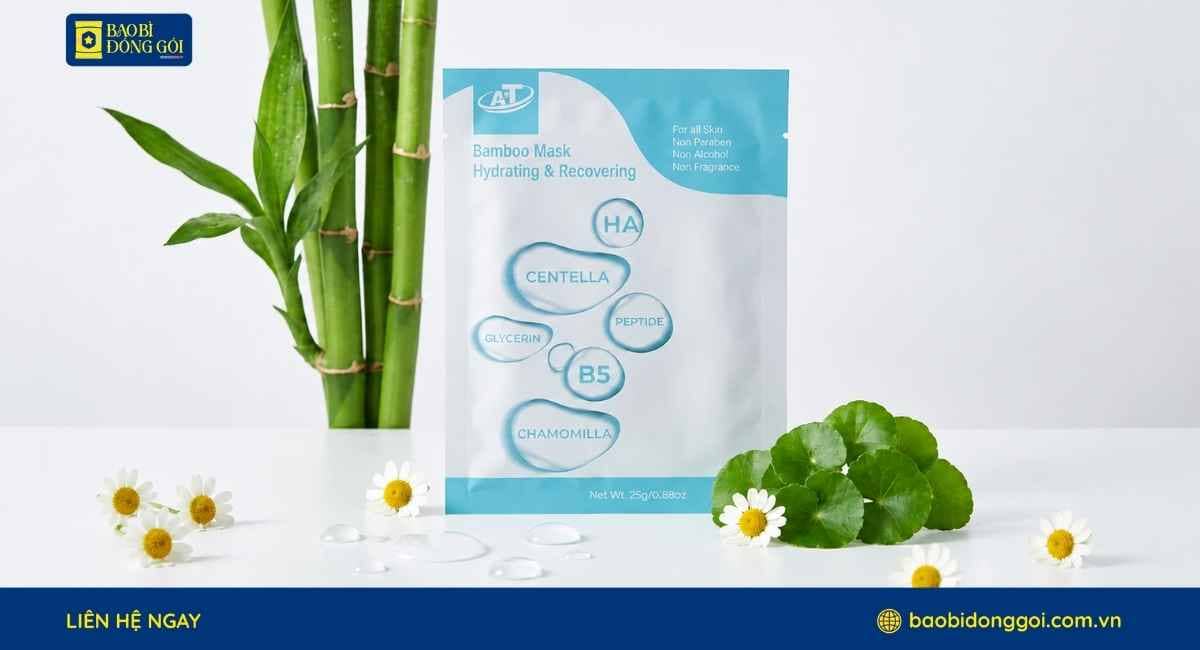 Dự Án Bao Bì Mặt Nạ Bamboo Tencel A&T Medical Túi 3 Biên