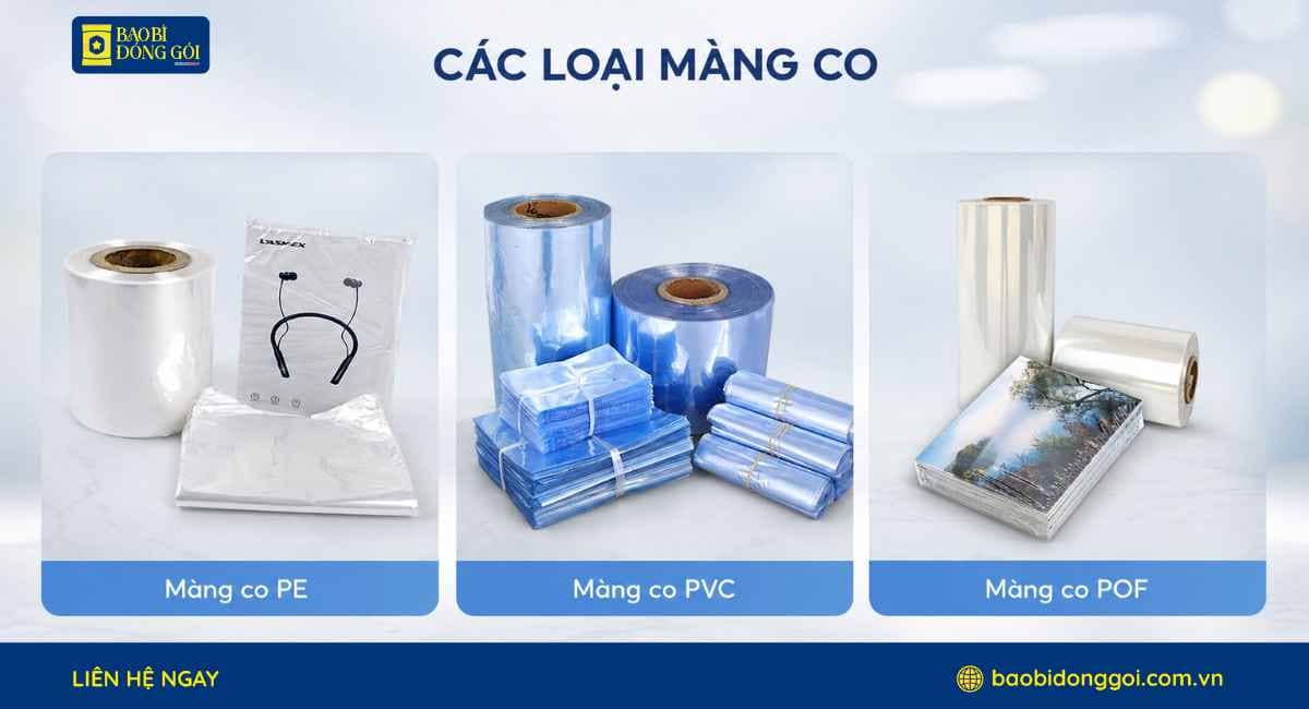 Các loại màng co nhiệt được sản xuất tại Bao Bì Đóng Gói