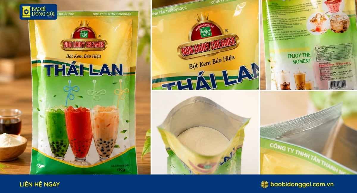 Cận cảnh dự án bao bì bột kem béo Tân Thanh Ngọc