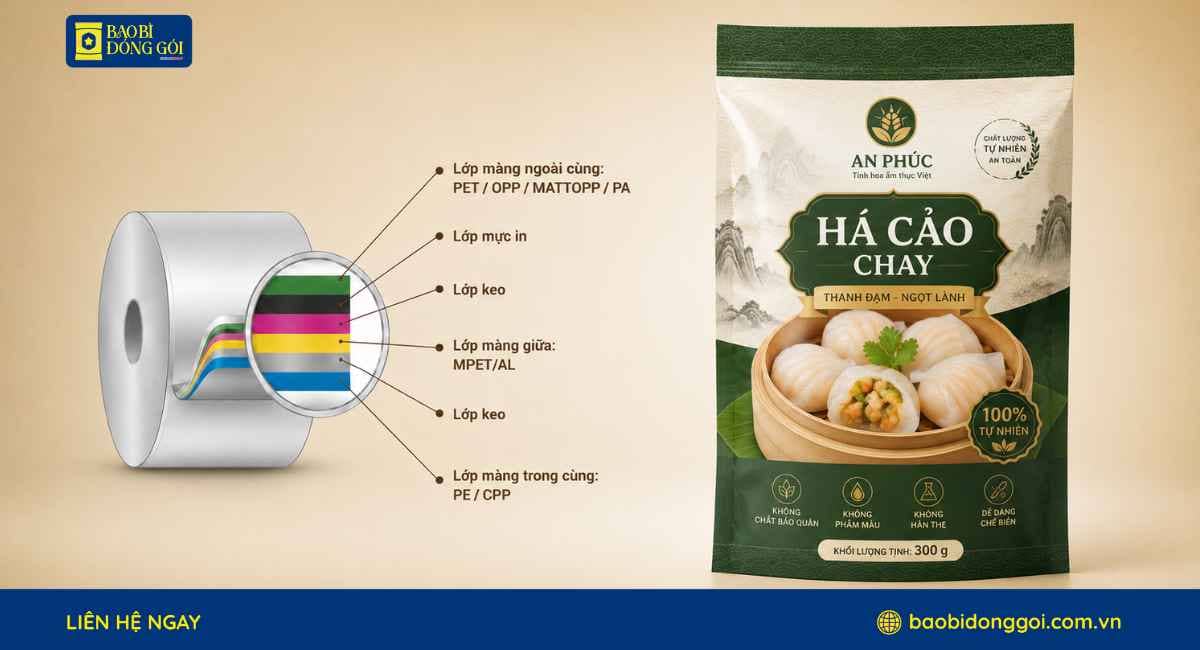 Công nghệ ghép dung môi bao bì há cảo