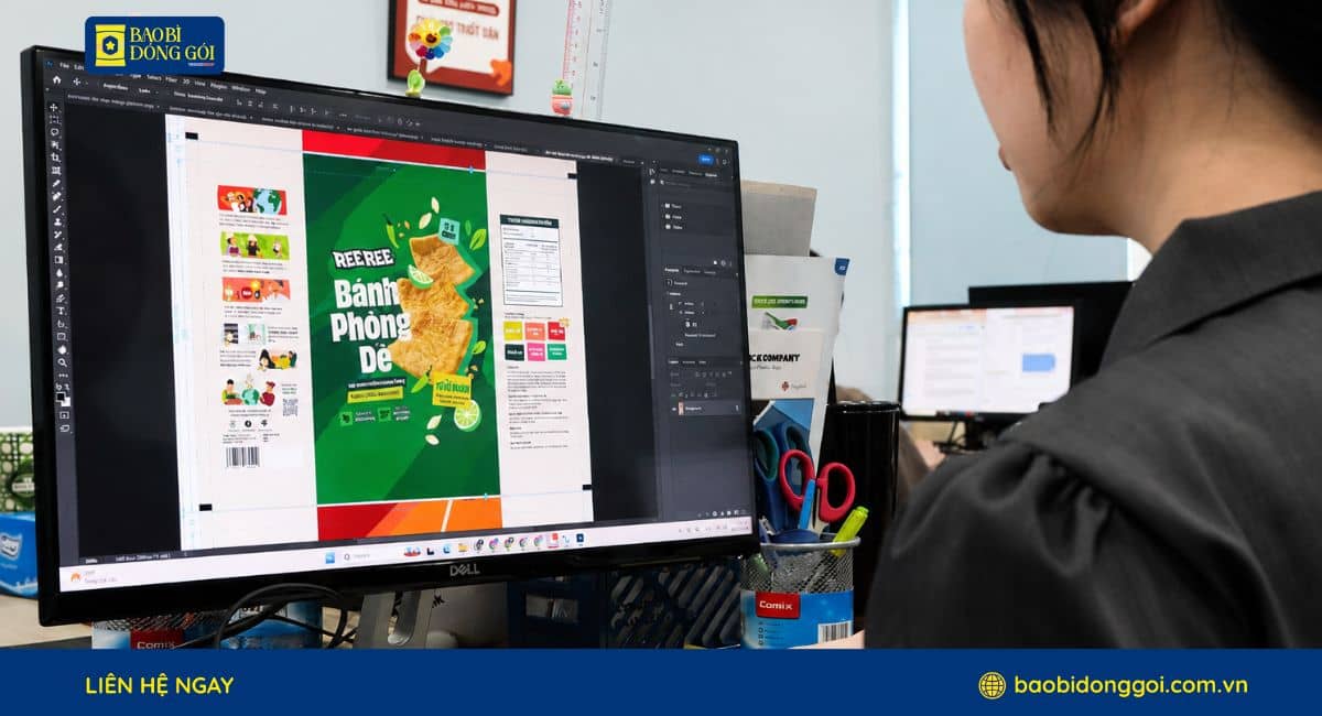 Mẫu thiết kế bao bì Snack trên file