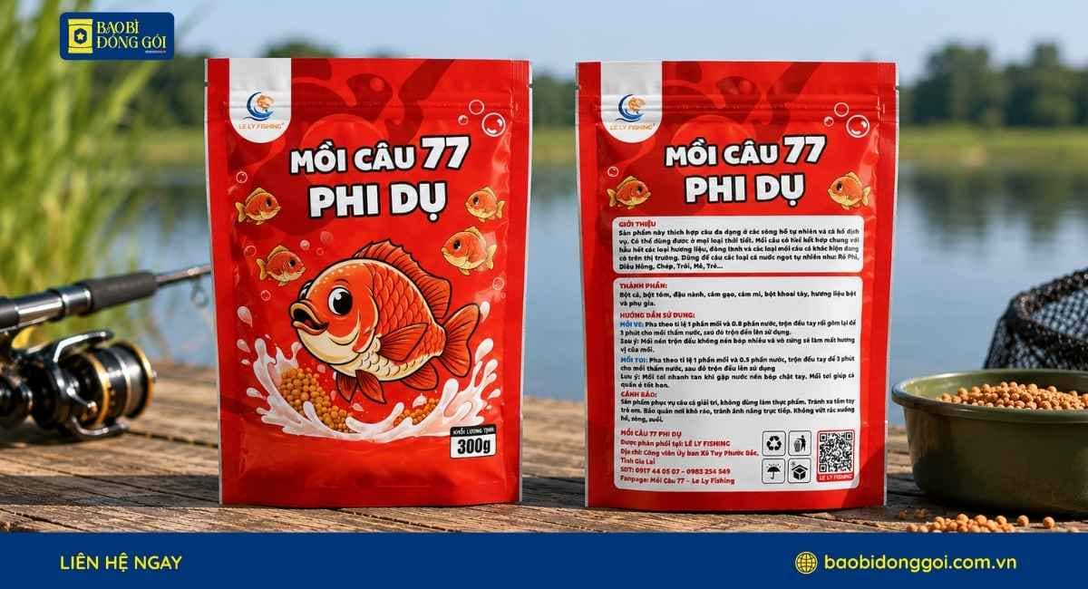 Thành phầm bao bì đựng mồi câu cá Lê Ly Fishing