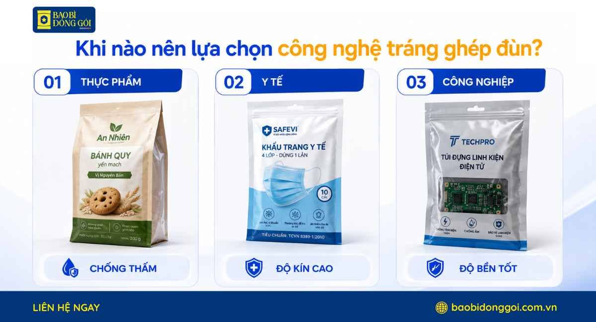 Ứng dụng tráng ghép đùn trong bao bì phức hợp