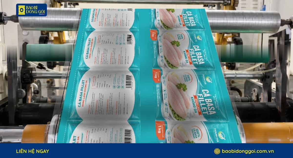 Bao Bì Đóng Gói đang sản xuất và in bao bì cá basa tại nhà xưởng