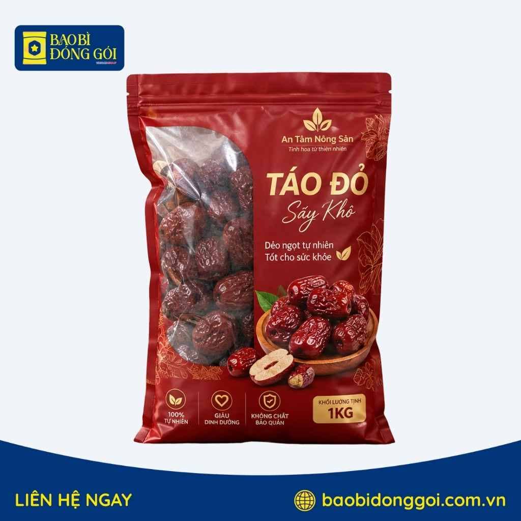 Bao Bì Táo Đỏ Sấy