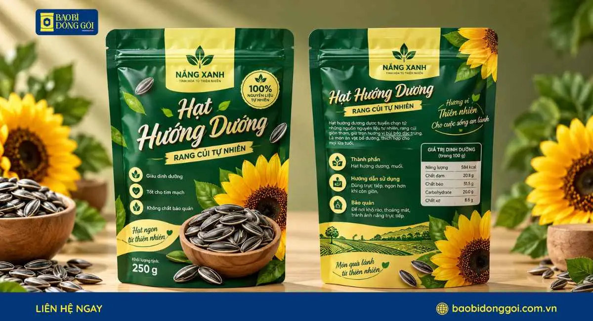 Công nghệ in bao bì hạt hướng dương