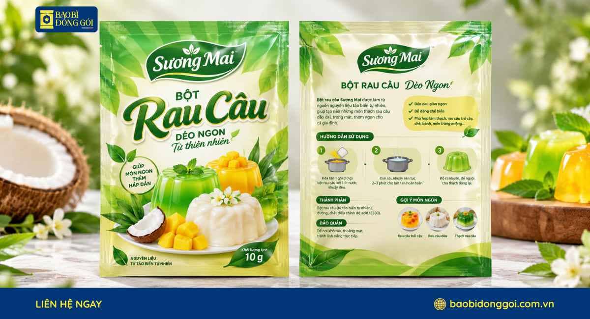 Mẫu bột rau câu jelly giòn có kèm công thức