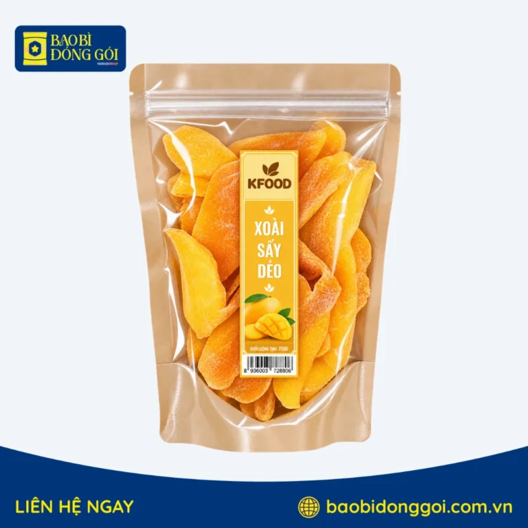 Túi zip giấy đáy đứng