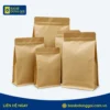 Túi zip thường 8 cạnh giấy kraft